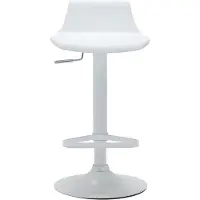 Vente-unique Barhocker höhenverstellbar - Polypropylen - Weiß - CALAS