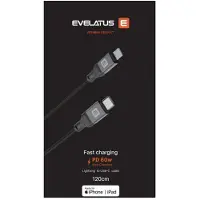 Evelatus USB C to Lightning Cable 2.0M 60W (MFI09) Aluminum housing braiding