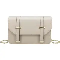 Gallantry Paris Gallantry, Damen Umhängetasche mit goldener Kette und Zierschnalle, Beige