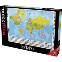 Perre/Anatolian ANATOLIAN Puzzle Politická mapa svě ta XL 700 dílků