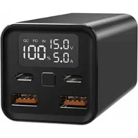 Leotec LEPOW65W20K, 20000 mAh, Lithium-Ion (Li-Ion), Adaptive Fast Charging, 3,7 V, 65 W, Schwarz