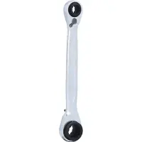Ks Tools 4 in 1 GEARplus umschaltbar Doppel-Ratschenringschlüssel, 8x10x12x13mm