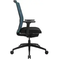 Topstar Bürodrehstuhl m.Synchr.-Techn.schwarz/petrol 420-540mm