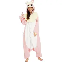 Metamorph Rosa Hase Kigurumi Kostüm