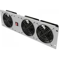 Lanberg AK-1506-S, Lüfter-Set, Eingebauter Ventilator, Acrylnitril-Butadien-Styrol (ABS), Stahl, Grau, 1 Stück(e), 2,2 kg