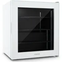 Klarstein IceAge 88 Mini Gefrierschrank, 88 L, Temperatur 0 bis -18 °C, LED-Innenbeleuchtung, 3 Einlegeböden, E, Kompakt & Sparsam, Kleine Gefriertruhe, Weiß