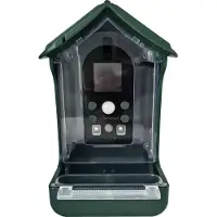 Berger & Schroeter | Vogel-Futterhaus mit 1080P Kamera Solar Wassertränke 940nm IR LED Automatische Video/Fotoaufnahme, Bewegungserkennung, Nachtsicht