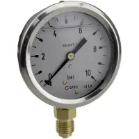 ICH Manometer 63R-1.MGE Tilslutning (manometer): Undersida -1 til 0 bar Udvendigt gevind 1/4 1 stk