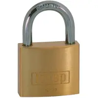 Kasp K12040 Hængelås 40 mm Forskellige Gyldengul Nøglelås