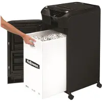 Fellowes AutoMax 600M, Mikrogeschnittene Zerkleinerung, 2 x 12 mm, 83 l, 4 Rad/Räder, 600 Blätter, P-5