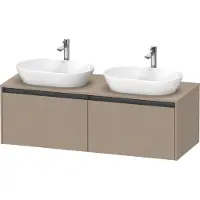 Duravit Waschtischunterschrank Ketho.2 140x55cm, B beids., lei, 2 Ausz., wandhängend