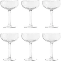 Bloomingville Astrid Champagnerglas, Klar, Glas 6 Stk