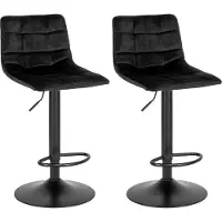 Ebuy24 Middelfart, Gepolsterter Sitz, Samt, Braun, Gepolsterte Rückenlehne, Samt, Schwarz