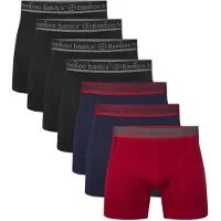 Bamboo Basics Herren Boxer Shorts, 7er Pack - RICO7P, atmungsaktiv, Single Jersey