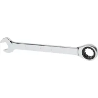 Stier Maul-Ringratschenschlüssel SW 17 mm, Knarrenschlüssel Ratschenschlüssel, Chrom-Vanadium-Stahl, 12H-Profil u. 72 Zähne