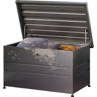 PRIMEYARD 132 x 64 cm Gartenbox, anthrazit - (GFPV00768)