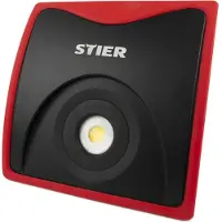 Stier Wechselakku COB LED Baustrahler, 5000 Lumen, 50W, für 18V Makita und Bosch Akkus, IP54-Schutz, 6000 Kelvin, LED Arbeitsstrahler, Dauerbetrieb LED Strahler, COB-LED