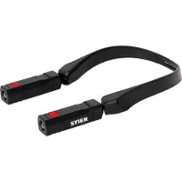 Stier Nackenlampe, 120 °, 2 x 120 Lumen, 2 x AA, Handarbeitslampe, Halsleuchte, Umhängelampe, Leselampe