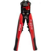 Stier Automatik Schneid-, Crimp- und Abisolierzange Kombi+, Absetzzange, Kabelabstreifer, Abtrennen von Drähten aller Art 0,2 - 6,0mm², präzise & effiziente Verarbeitung