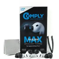 Comply Ohrstöpsel TrueGrip MAX für Airpods Pro 3 Schwarz Größe M
