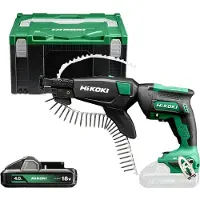 HiKOKI 18V W18Da Wcz 2X4.0Ah G/K Platinenschrauber + Bl 5000Obr/Min Hsc Magazin