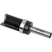 Stier Bündigfräser, mit Anlaufkugellager, 8 mm, Durchmesser 19 mm, Nutzlänge 25 mm, Hart-, Weich- und Holzverbundstoffe