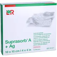 CC Pharma GmbH Suprasorb A+Ag Antimik.cal.alginat Kompr 10 St