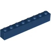 LEGO 250 Stück 3008 Stein Brick 1x8 Part Basic Steine 250 Dunkelblau