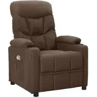 Syfax Massagesessel Braun Stoff