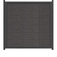 GROEN & JANSSEN Zaun Hauptelement GroJa Novara vormontiert ohne Pfosten Rahmen anthrazit 180 x 180 cm anthrazit