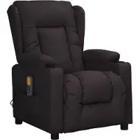 Syfax Massagesessel Schwarz Kunstleder