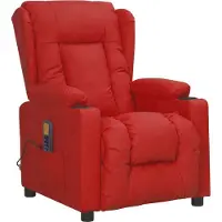 Syfax Massagesessel Weinrot Kunstleder