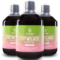 BitterLiebe Stoffwechsel Shot - 3x 500 ml, mit Mariendistel und Artischocke