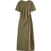 Scotch & Soda Crushed Satin Wrap Dress Washed Military Größe: 36 | Maxikleider Outlet | Damen