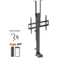 My Wall TV Lift HP66-3L – Möbel- & Deckenmontage, Steuerung per Fernbedienung, Tuya-App & Sprachbefehl (Alexa/Google), für 43"-88" (109-224 cm), bis 60 kg