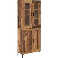 vidaXL Highboard 2 Stk. Altholz 69,5 x 34 x 180 cm Holzwerkstoff
