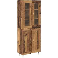 vidaXL Highboard 2 Stk. Altholz 69,5 x 34 x 180 cm Holzwerkstoff