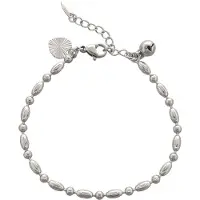 Faina Women Beaded Bracelet With Charms in Silver | Gr.: onesize