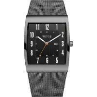 Bering 16433-377 Herren-Armbanduhr, Edelstahl-Gehäuse, Metall-Armband, Solarbetrieb