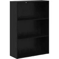 vidaXL Bücherregal 80 x 30 x 114 cm Holzwerkstoff Schwarz Eichen-Optik