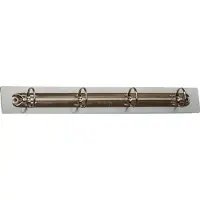 Djois Ringbuchleiste, A4, 4-Ring-Mechanik, bis 250 Blatt, magnetisch, Recycling-Aluminium, silbergrau