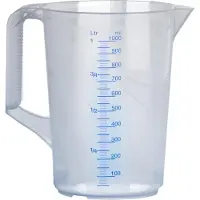 Waca Messkanne in Farbe transparent, 1,0 l
