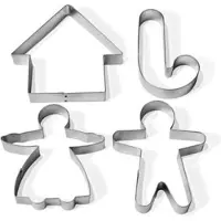 Guardini Piparkuku forminu komplekts 4 gab. blisteri 28 x 19 x 2 cm 8006043156607
