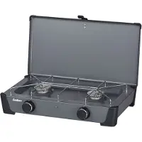 Enders Gaskocher "Bondy 2" Edelstahl Stahl 28 cmx49 cm Campingkocher mit 2 leistungsstarken Brennern