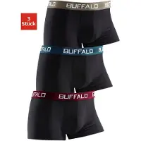 Buffalo Boxer "Boxershorts für Jungen" Packung, 3 Stk. mit kontrastfarbenem Bündchen