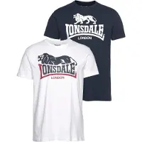 Lonsdale Loscoe Kurzarm-t-shirt 2 Einheiten