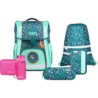 MCNEILL Schulranzen Bravo Schoolbag Set 9-teilig Deary petrol