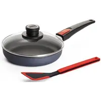 Woll Made In Germany Bratpfanne "Diamond Lite" Aluminium Set, 3 Stk. tlg. Induktion, inkl. Pfannenwender, abnehmbarer Stiel, Made in Germany