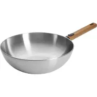 Woll Wok "Logic Steel" Edelstahl 18/10 1 Stk. tlg. 5-Schicht-Aufbau