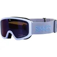 Sinner Skibrille Junior Duck Mountain Matte Light Blue Double Full Blue Mirror